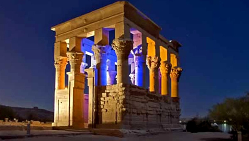 Sound and Light show Philae