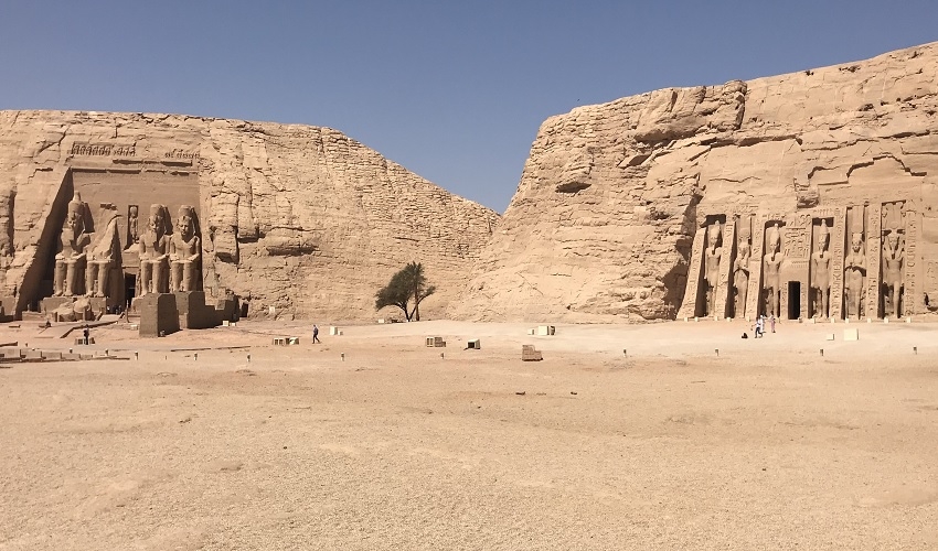 Tempel von Ramses II. Und seiner Frau Nefertari